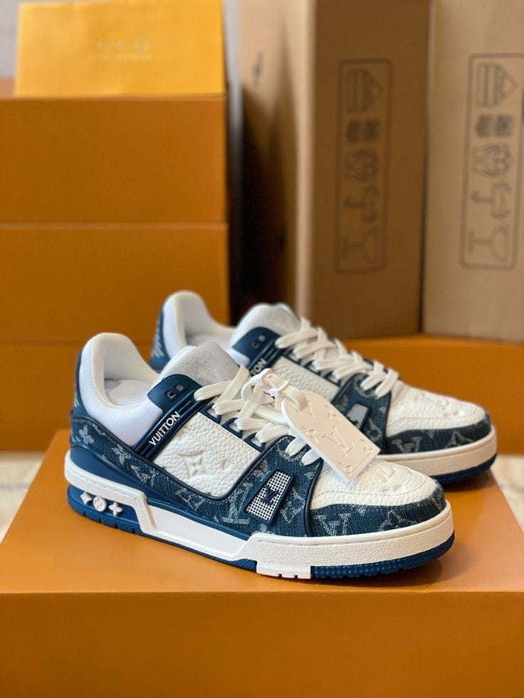 Louis Vuitton LV Trainer Sneaker ¡®Denim Monogram Blue¡¯