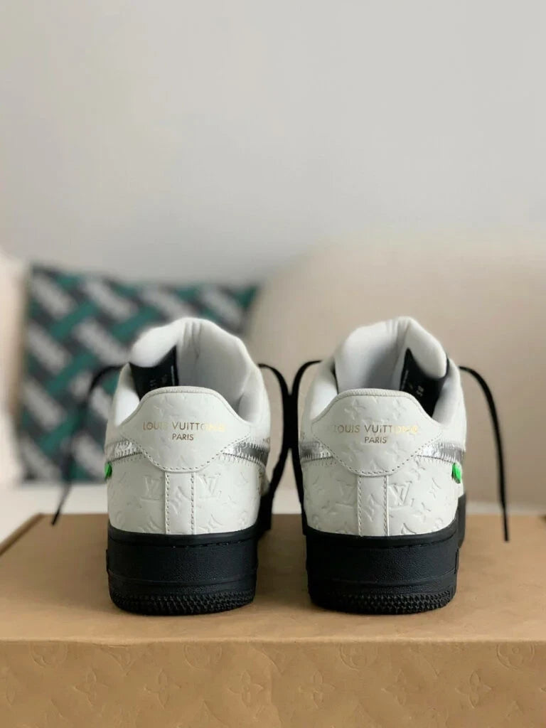 Louis Vuitton x Nike Air Force 1 Low ¡®White Black Silver¡¯