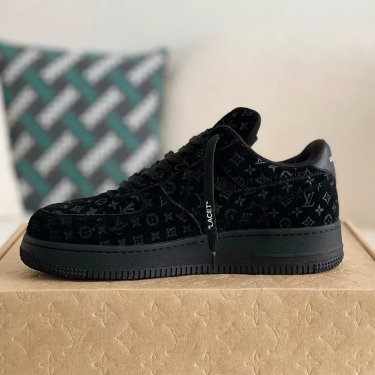 Louis Vuitton x Nike Air Force 1 Low ¡®Triple Black¡¯