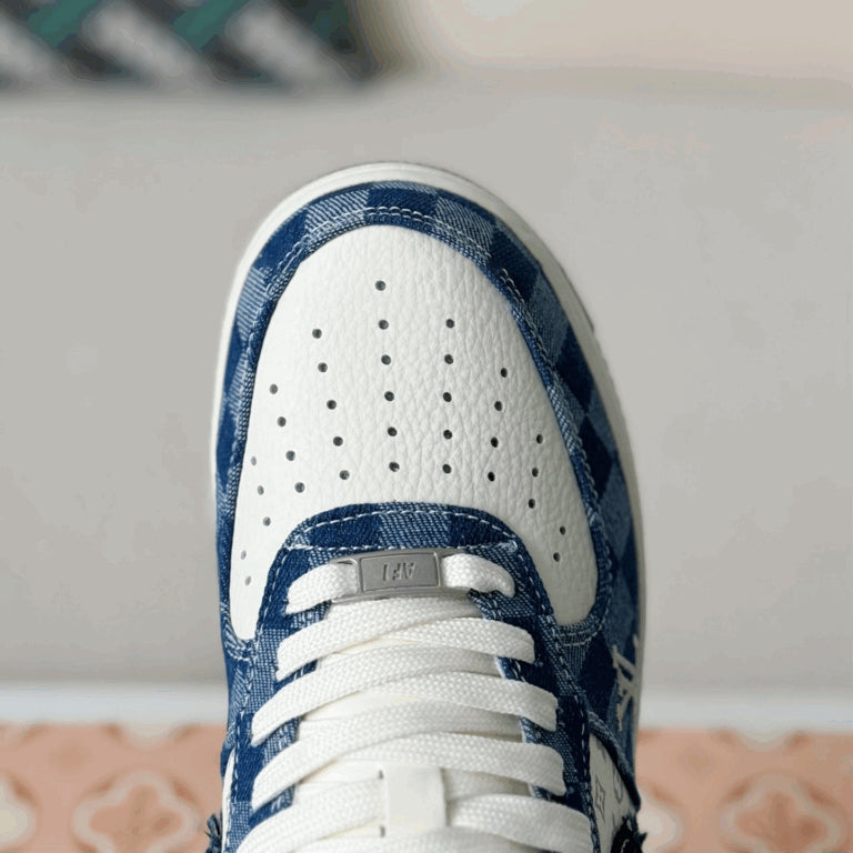 Louis Vuitton x Nike Air Force 1 Low ¡°Blue Damier Denim¡±