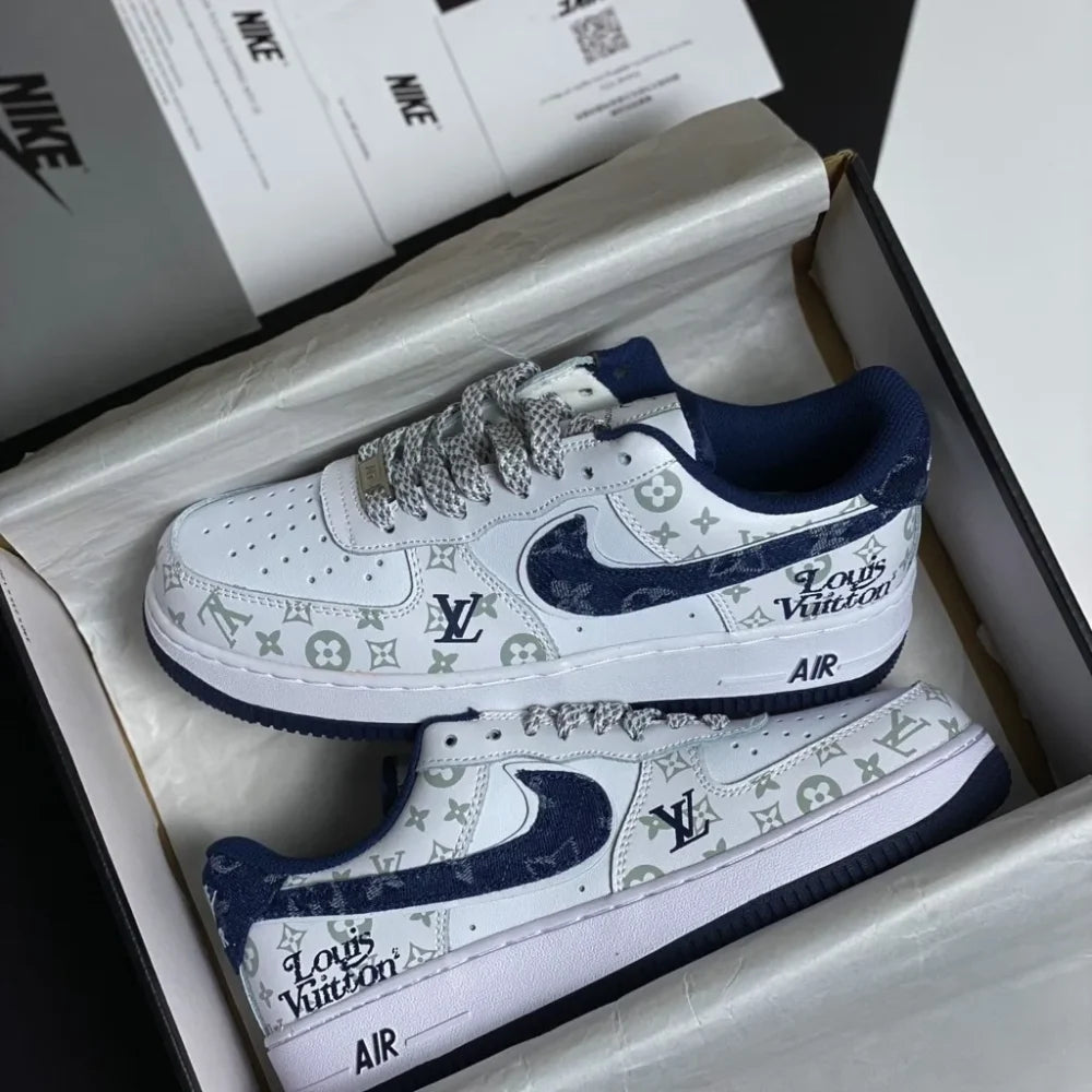 Louis Vuitton x Nike Air Force 1 07 Low ¡®White Blue¡¯